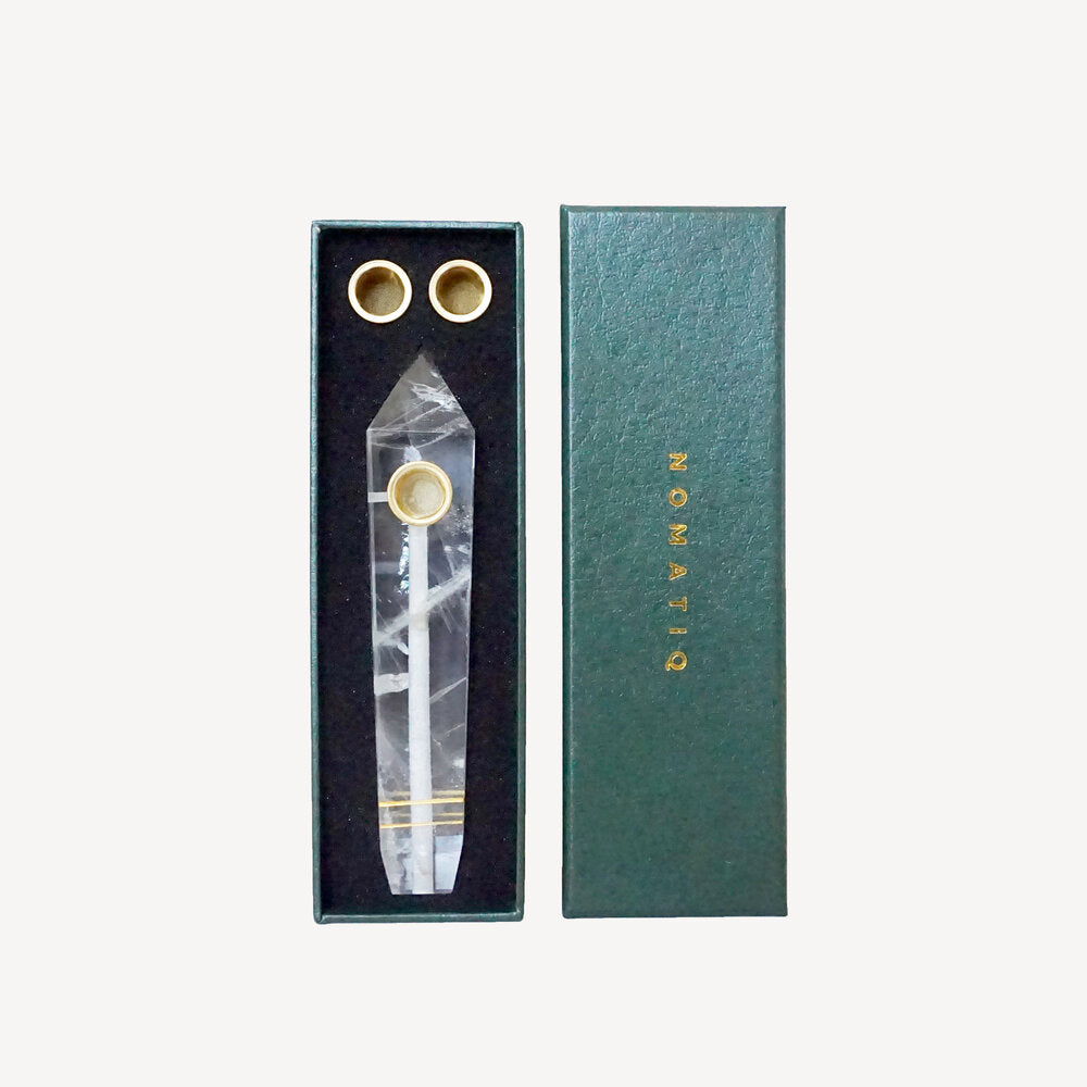 Clear Crystal Quartz Pipe-0